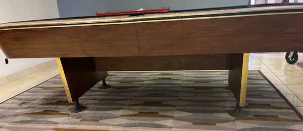 Vintage 8FT Pool Table W/ Ball Return - 1pc Slate - Pre Owned