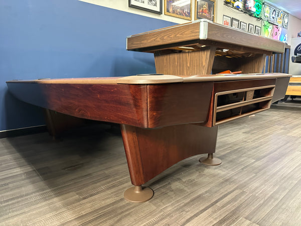 Fully Restored Brunswick Gold Crown III 9FT Pool Table