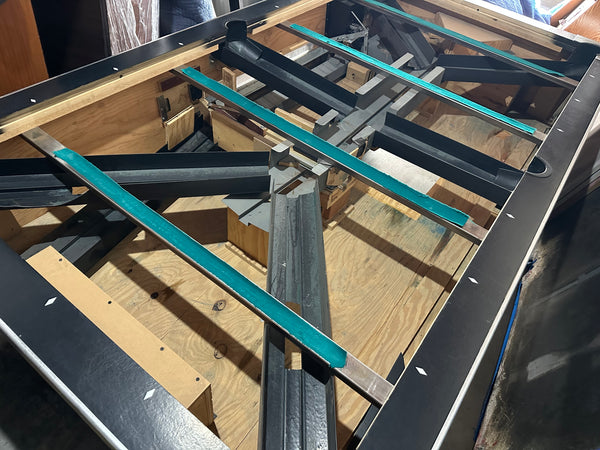 Global 8FT Pool Table - W/Ball Return (1pc Slate) Pre Owned