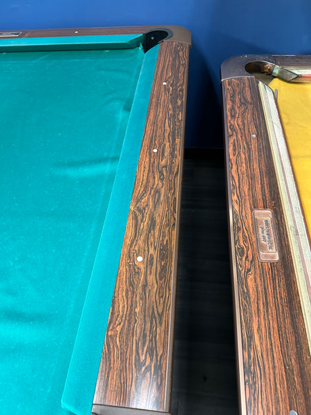 Fully Restored Brunswick Gold Crown III 9FT Pool Table