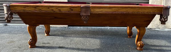 American Billiards Company 8FT Pool Table - Oak Wood