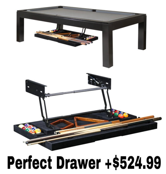 “Prizm” 7FT & 8FT POOL TABLE (Black Or Grey Finish)