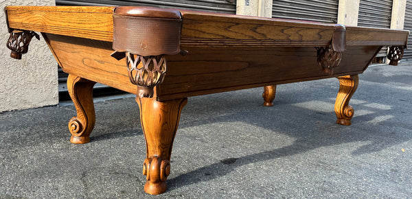 American Billiards Company 8FT Pool Table - Oak Wood