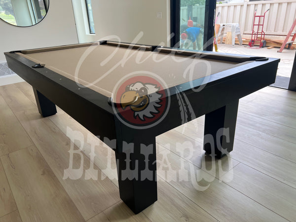 “Prizm” 7FT & 8FT POOL TABLE (Black Or Grey Finish)